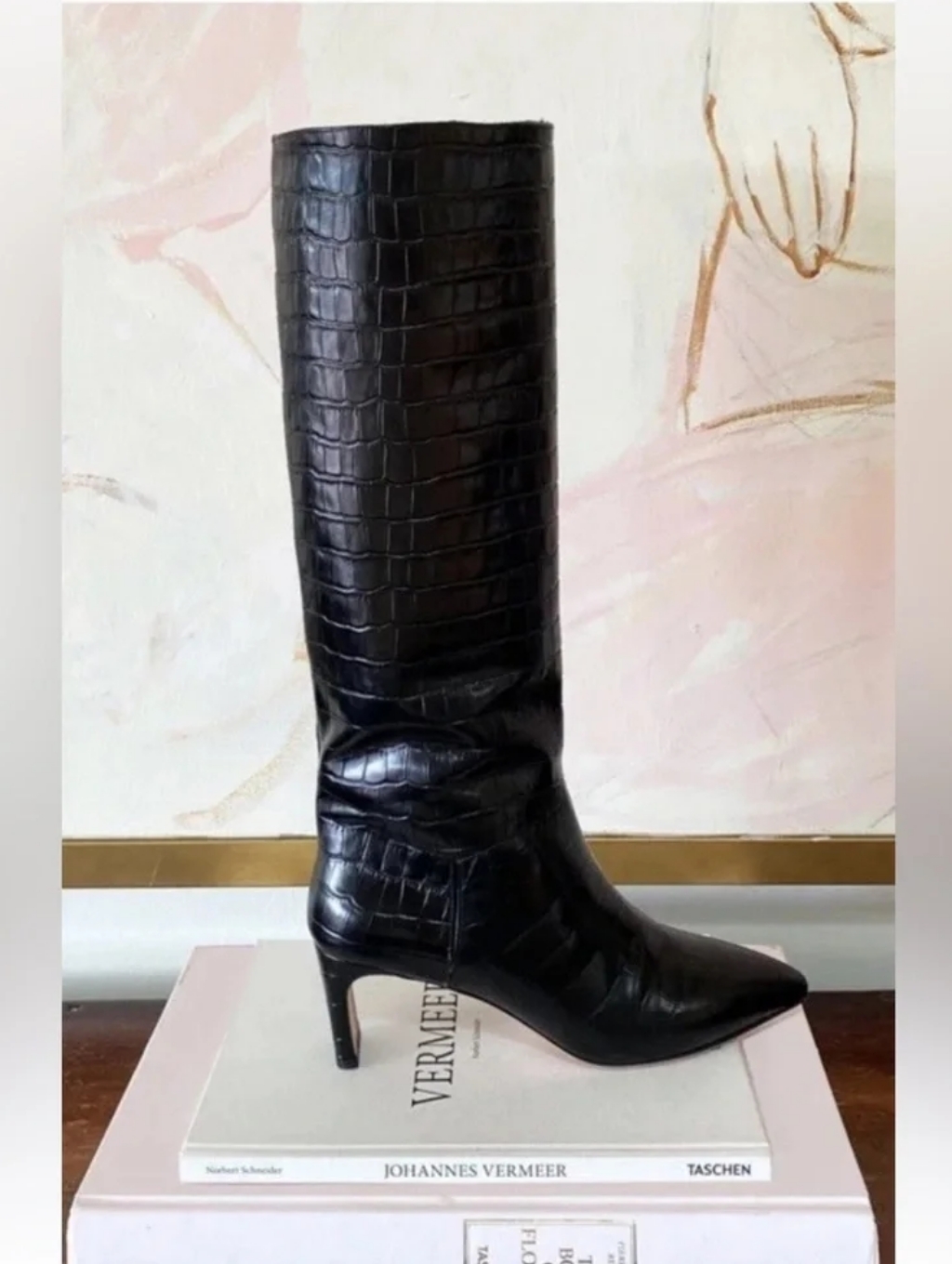 Emerson Fry Lou Croc-Embossed Walking Boot